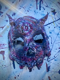 Image 2 of Clown Spiral Skull Mask