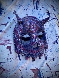 Image 3 of Clown Spiral Skull Mask