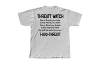 Image 2 of "THREATT WATCH" WHITE TEE