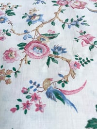 Image of Nappe tissus vintage oiseaux