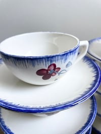 Image of 12 Tasses et sous tasses Mary lou Digoin