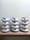 Image of 12 Tasses et sous tasses Mary lou Digoin