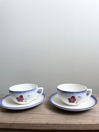 Image of 12 Tasses et sous tasses Mary lou Digoin