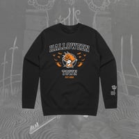 Image 1 of Halloween Varsity Crewneck Sweater