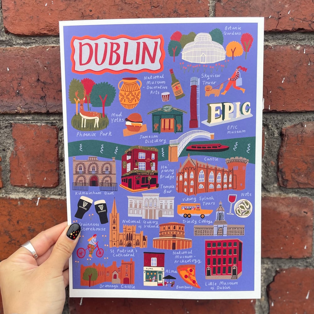 Image of Dublin Illustrated Map