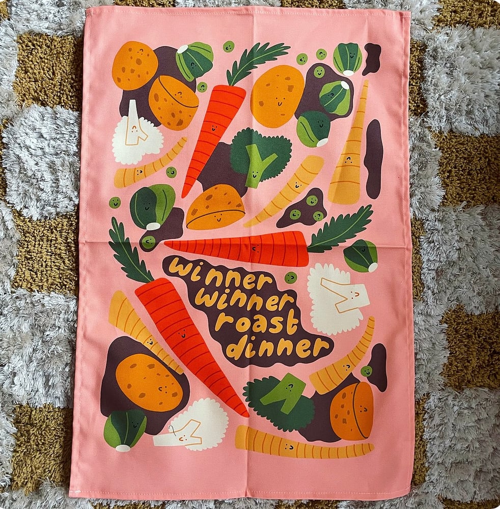 Image of Roast Dinner Tea Towel