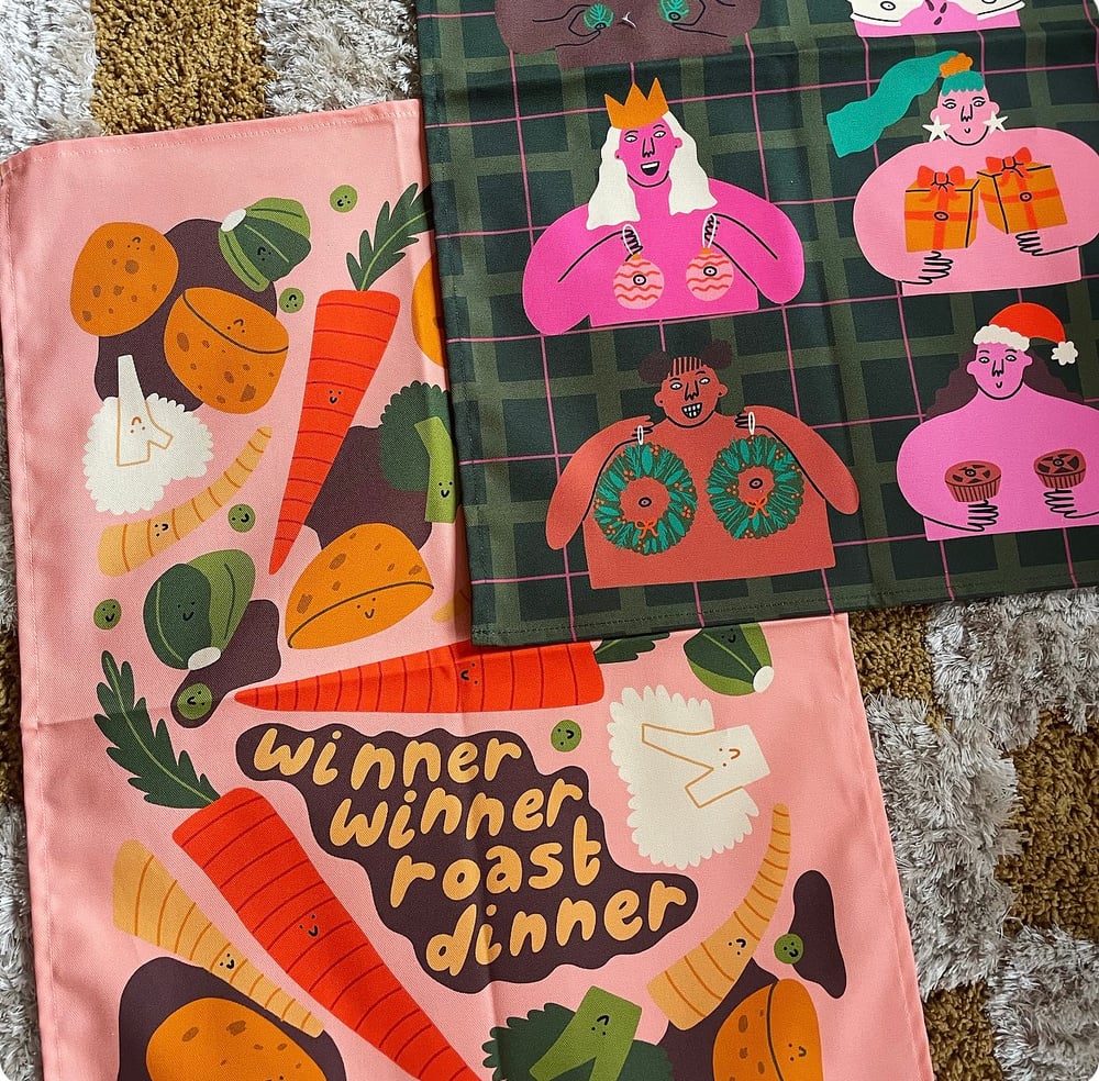 Image of Roast Dinner Tea Towel 