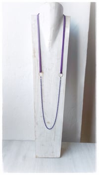 Image 4 of I FILI collana - viola CRISTALLO blu