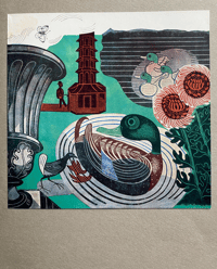 Image 1 of Vintage London Transport mini print Edward Bawden 