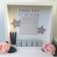 Image 4 of Personalised first day at school frame,1st day at school frame,new school gift