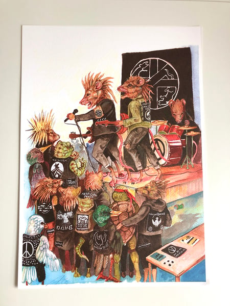 Image of 'Anarcho punk' Giclee print