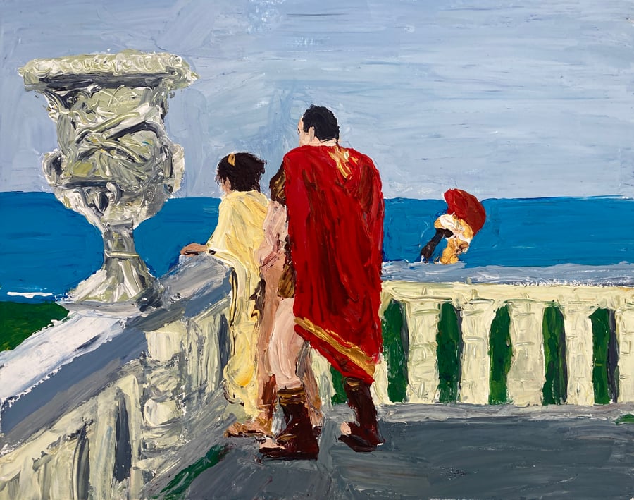 Image of “Enjoying the view “original on canvas