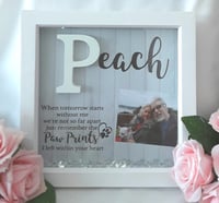 Image 2 of Personalised Pet Loss Frame,Paw print quote frame, Pet Memorial Frame, Pet Loss Gift