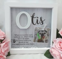 Image 4 of Personalised Pet Loss Frame,Paw print quote frame, Pet Memorial Frame, Pet Loss Gift