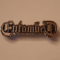 Entombed logo pin