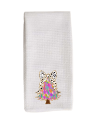 Merry & Bright Christmas Tree Tea Towel