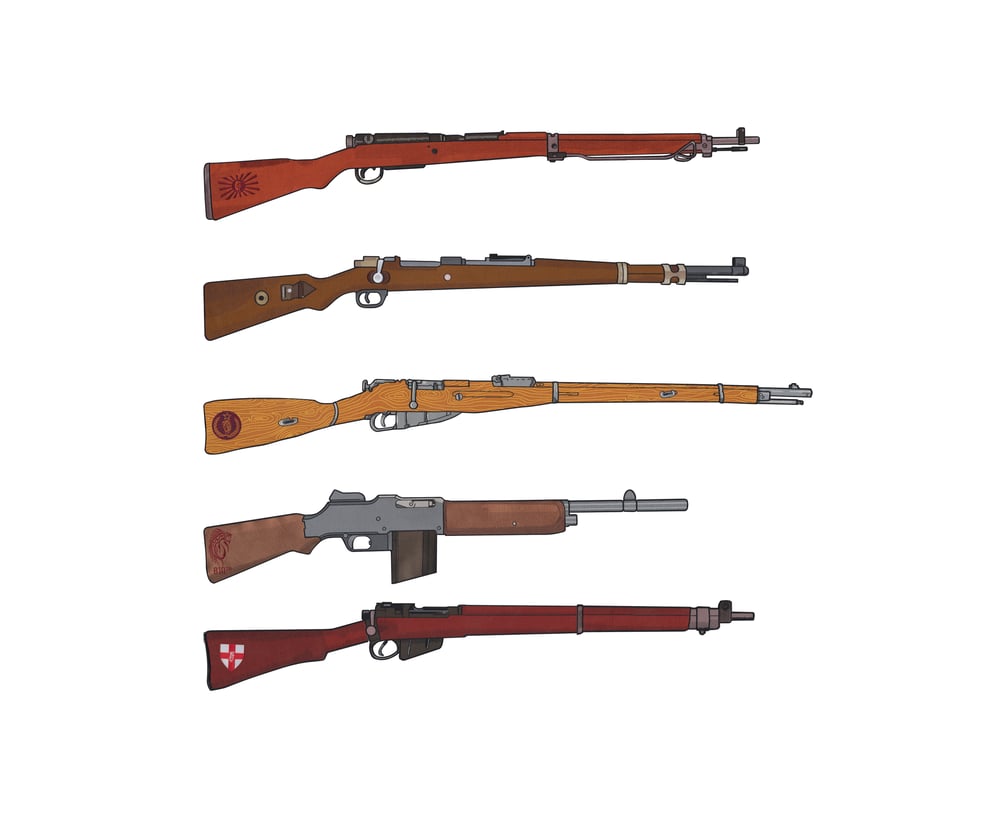 Image of The BIG 5 Rifle set 