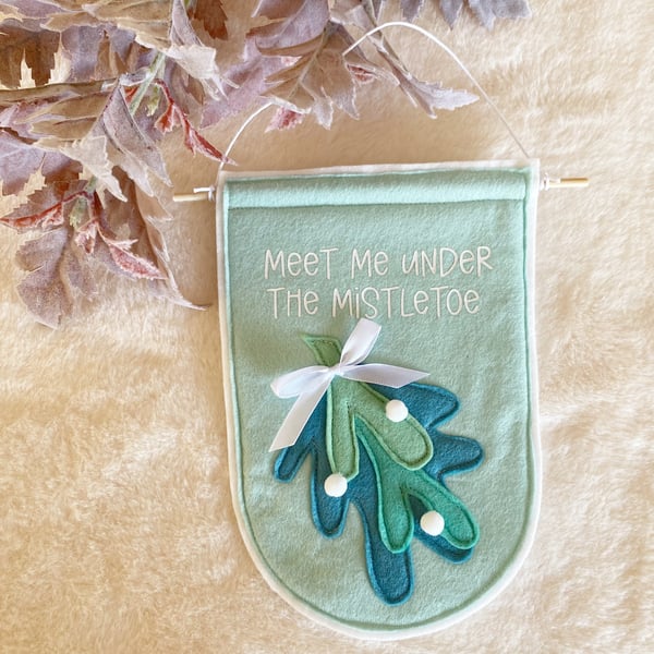 Image of Meet me under the Mistletoe  Banner