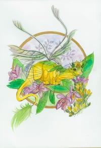 Gorse Dragon A5 Print