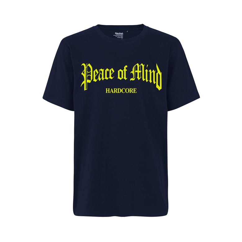 Image of POM Hardcore Shirt navy/yellow