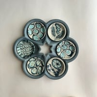 Image 1 of Bluestone Satin Seder Plate Set 1