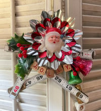 JOLLY: Vintage Wooden Ruler Star Christmas Decoration