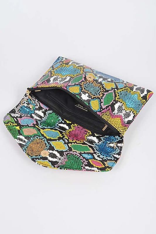 Image of 3PACK Hipster Snakeskin Clutch-BLUE MIX