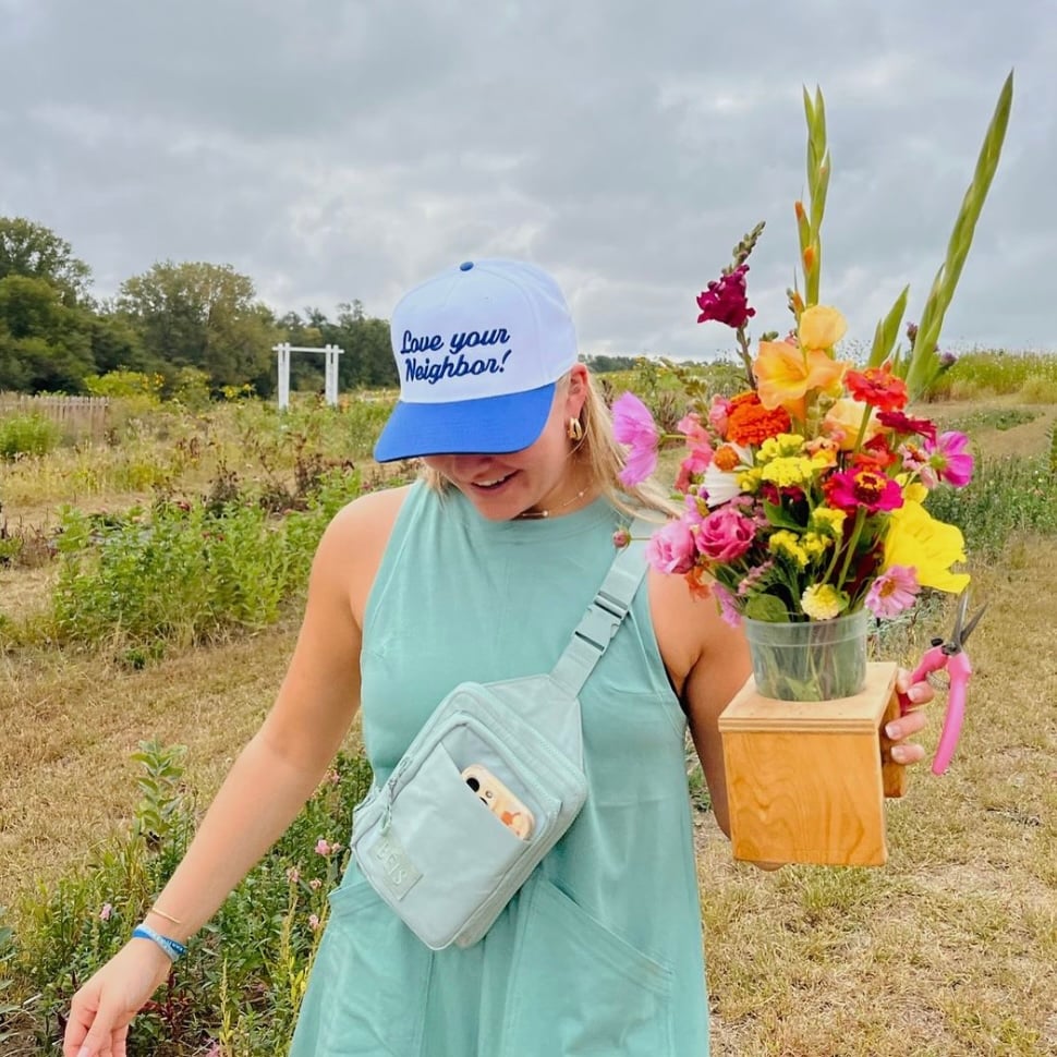 Image of royal / white hat