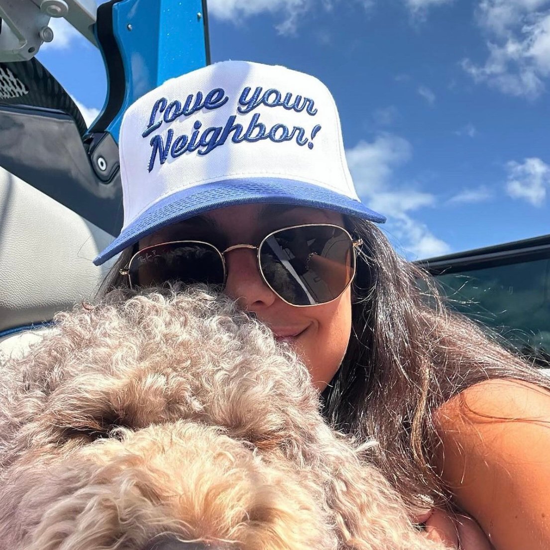 Image of white / navy hat