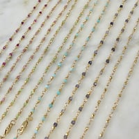 Image 1 of Gold Gemstone Sparkle Chain