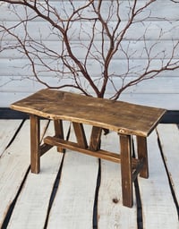 Bench wooden rustic 4 -80 cm