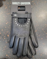 Image 1 of HD Blacl Leather gloves