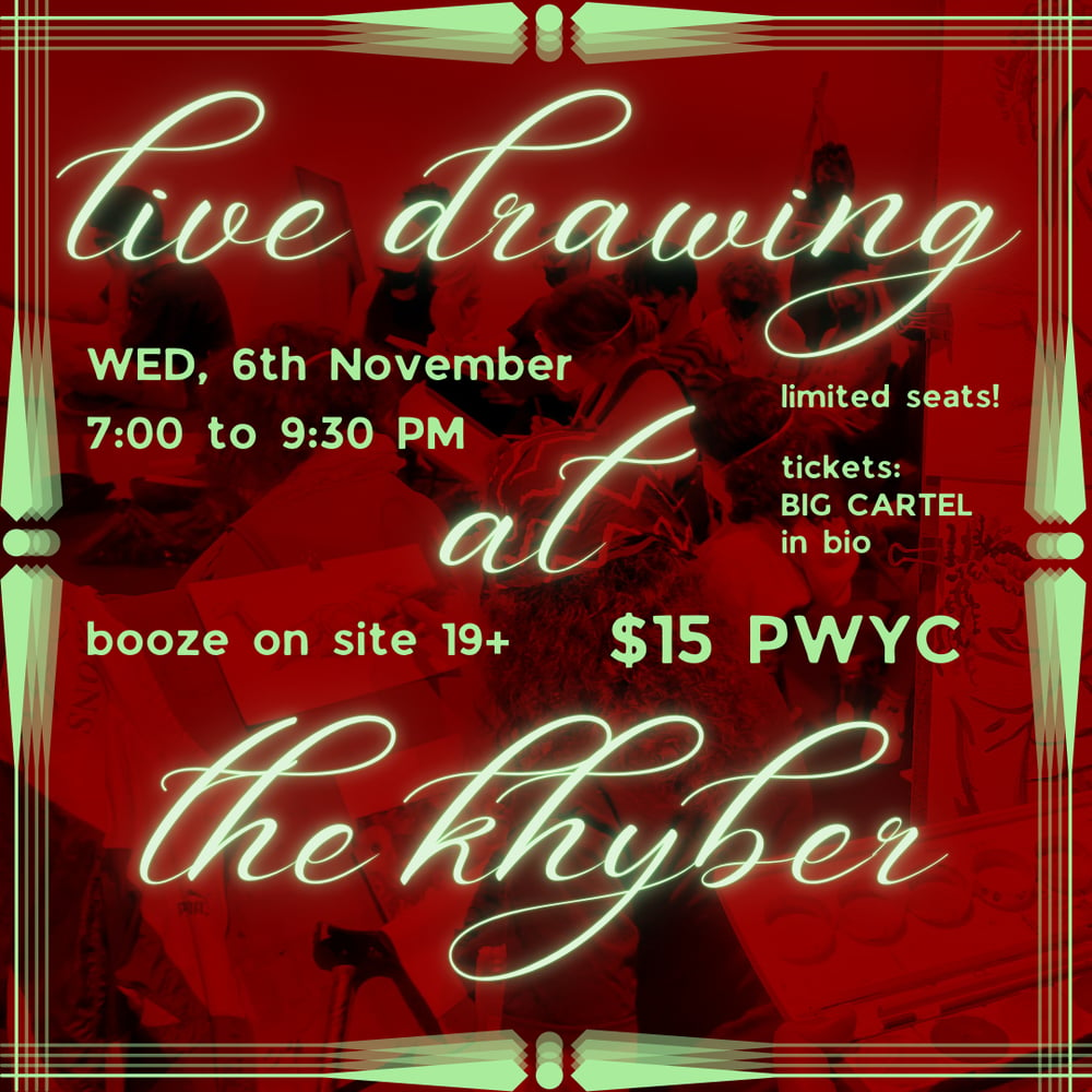 Image of Live Drawing at the Khyber