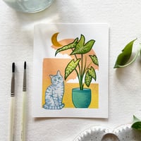 Image 1 of Cats + Plants: Colocasia, individual or set