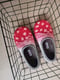 Image of RED MUSHROOMS felt wool slippers