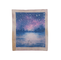 Under a starry sky