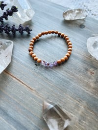 Image 4 of Tiny Super 7 + Sandalwood Bracelet 