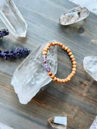 Image 2 of Tiny Super 7 + Sandalwood Bracelet 