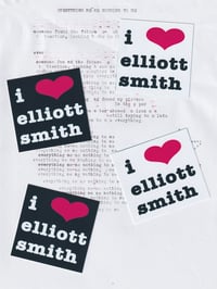 Image 1 of I <3 ELLIOTT SMITH STICKERS