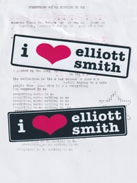 Image 2 of I <3 ELLIOTT SMITH STICKERS