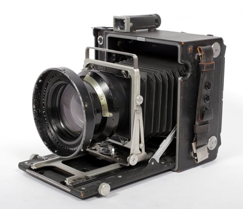 Image of Graflex Speed Graphic 4X5 Camera + Aero Ektar 178mm F2.5 + holders + film