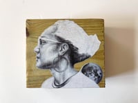 Image 2 of Portrait on Wood Block