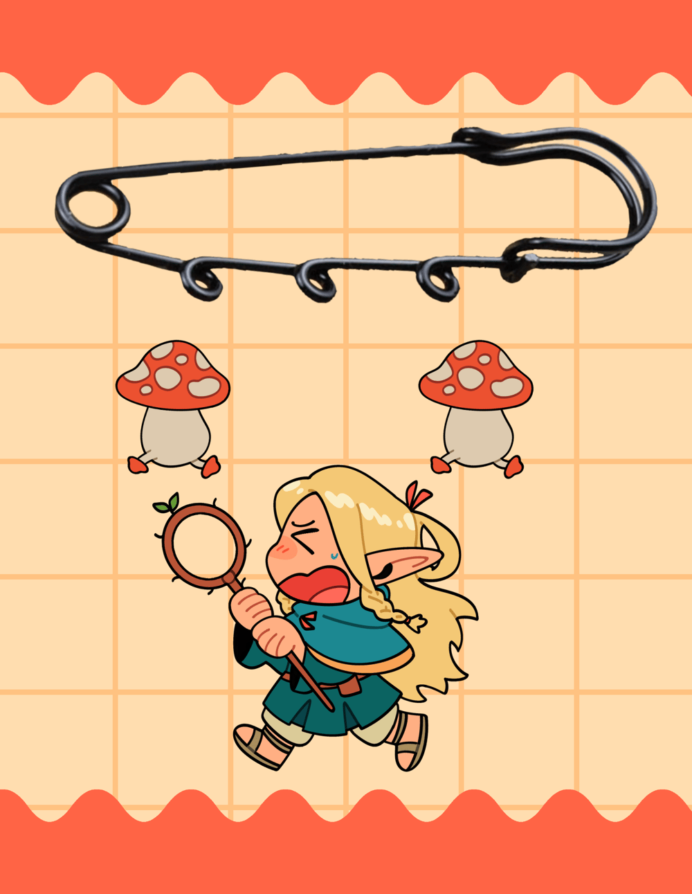 Dungeon Meshi Safety Pin Charms (PREORDER)