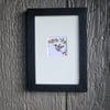 Hummingbird & Native Honeysuckle - framed original