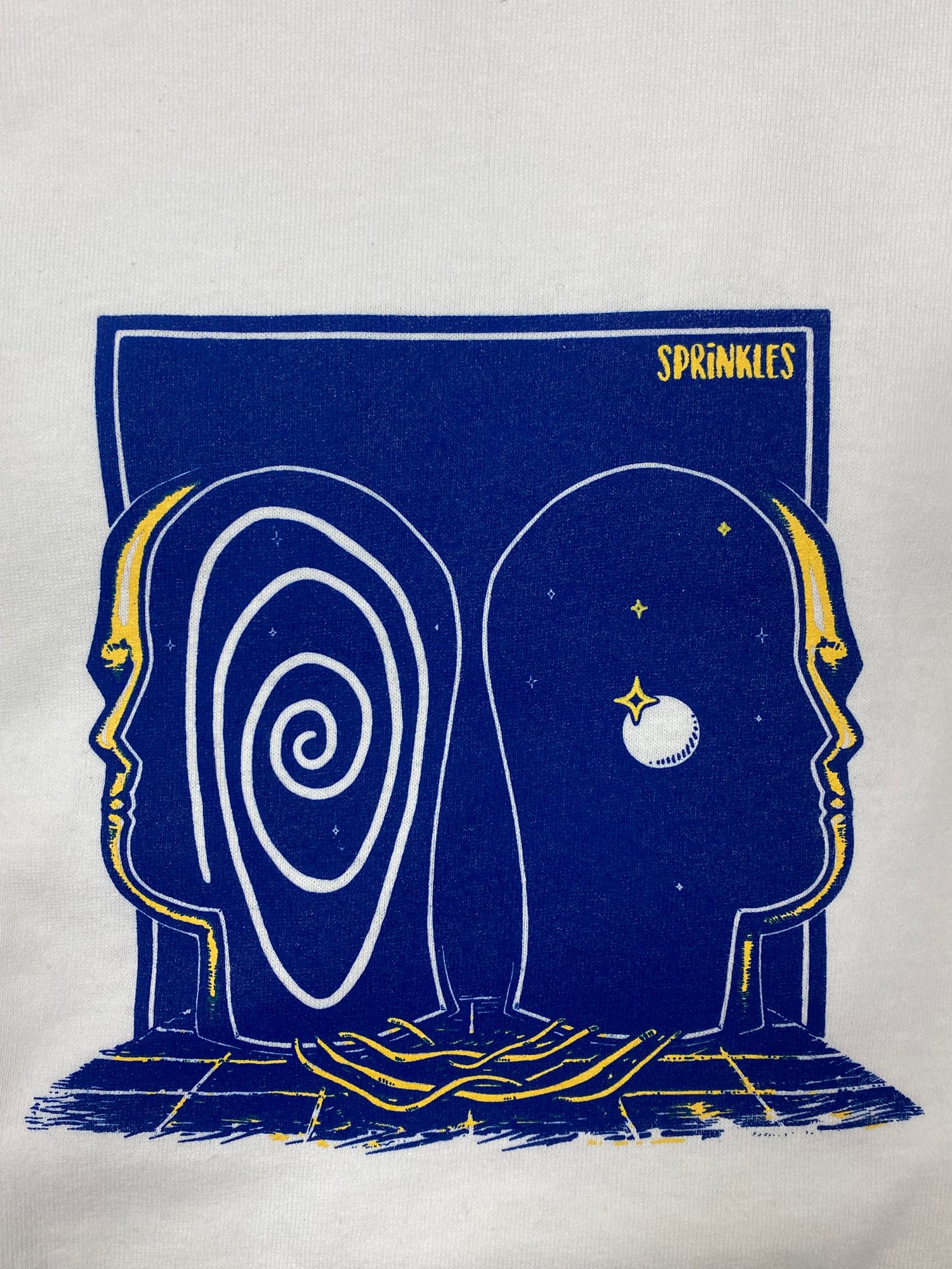 Color INK-  Sprinkles T-shirt drawn by Amon Galvao- WHITE (1 in stock)