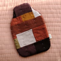 Image 1 of Autumn Patchwork Hot Water Bottle Cover