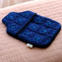 Image 2 of Indigo Sawtooth Hot Water Bottle Cover