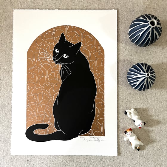 Image of Ginkgo Cat (Copper) (only 1 left)