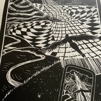 Image 2 of I Imagine I’m a Bird, I Dream I am Flying - Lino print 