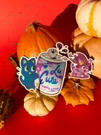 Image 1 of Spooky Cat Combo - Black Cat La Cute & Candy Corn Kitten
